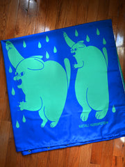 Part of the "Dry Cats" bath collection by illustrator Natali Koromoto. "Dry Cats" shower curtain.