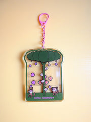 "Fig Feast" Keychain. Design by Natali Koromoto Martinez.