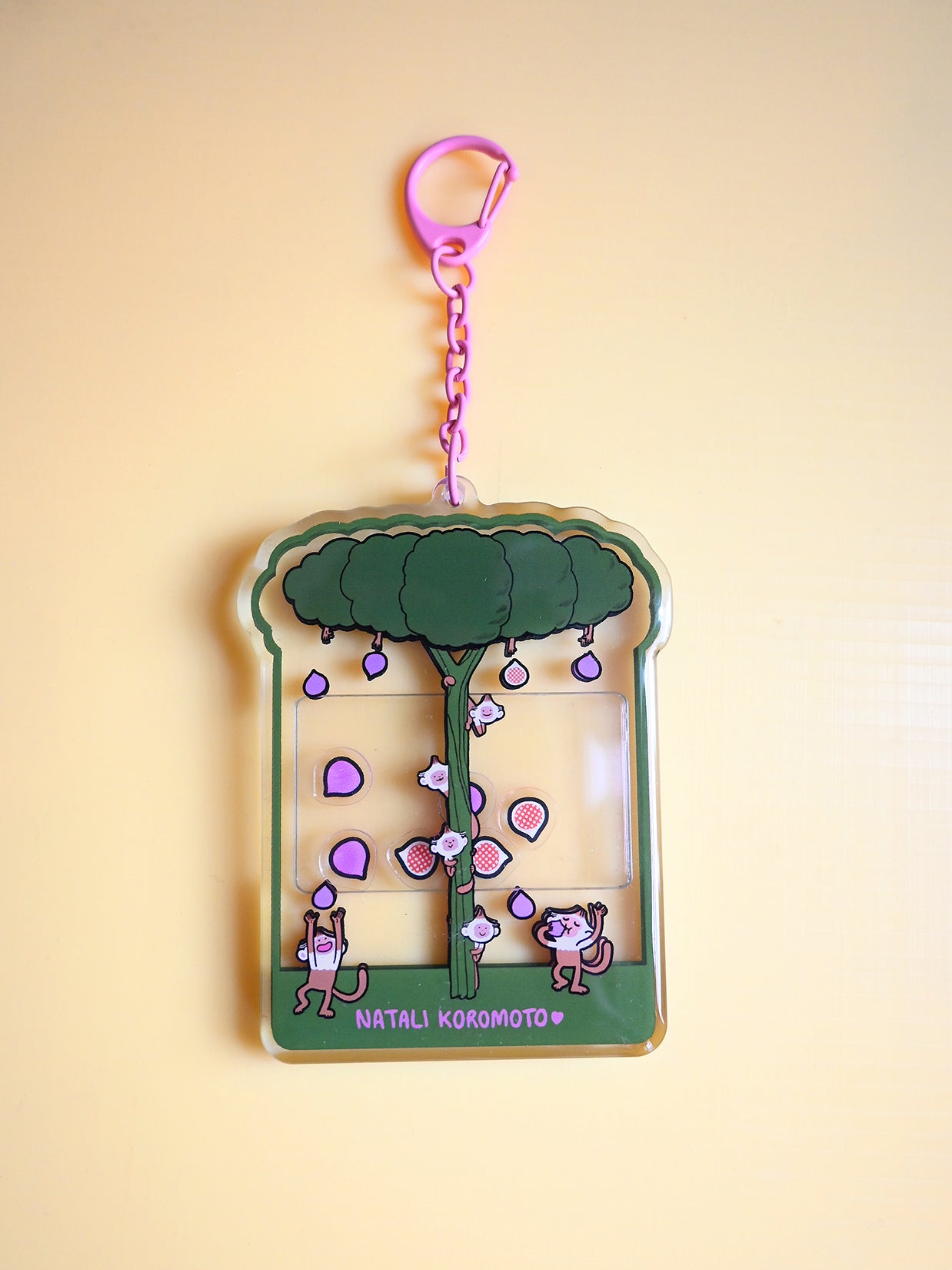 "Fig Feast" Keychain. Design by Natali Koromoto Martinez.