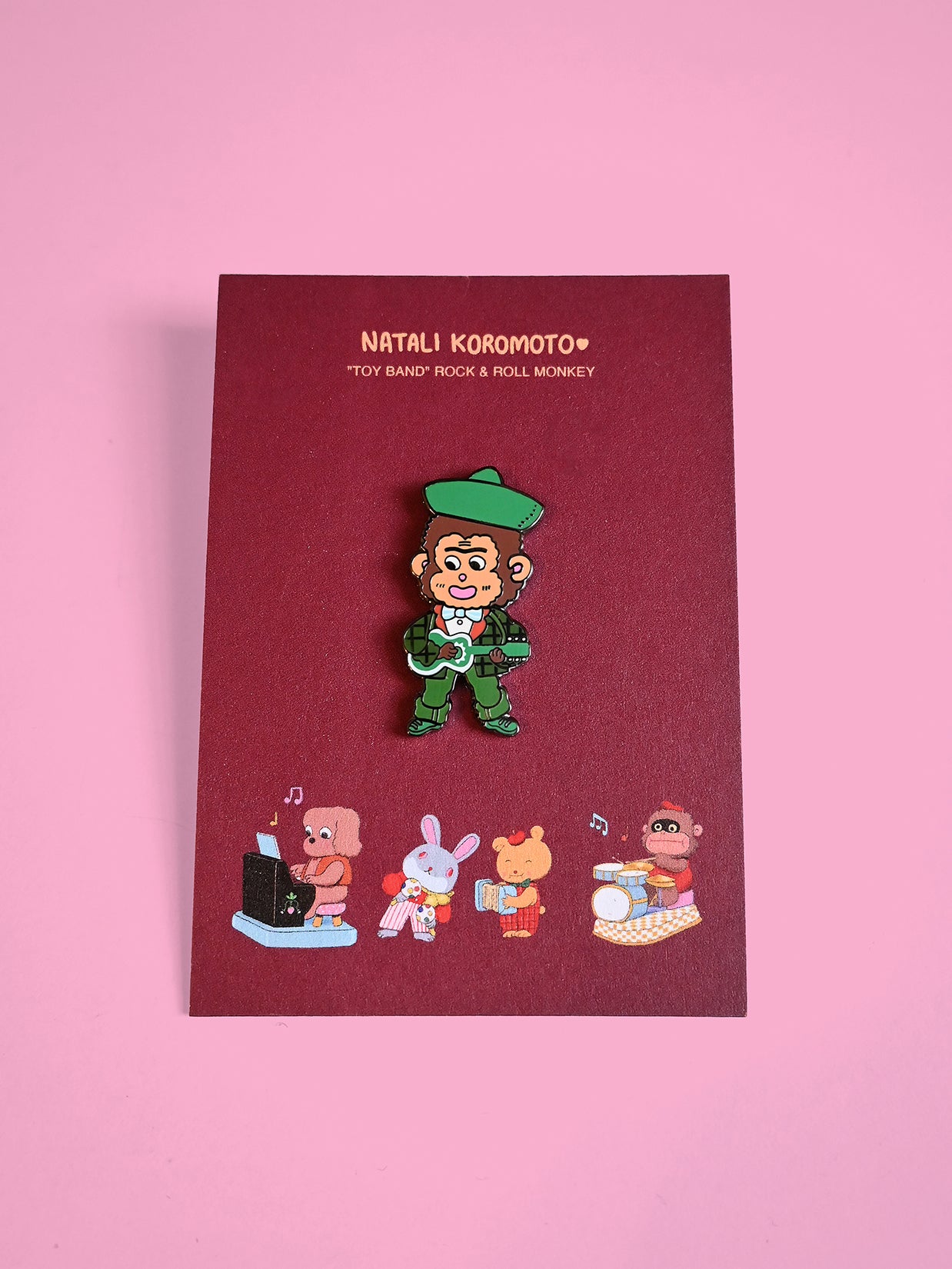 "Rock & Roll Monkey" Enamel Pin
