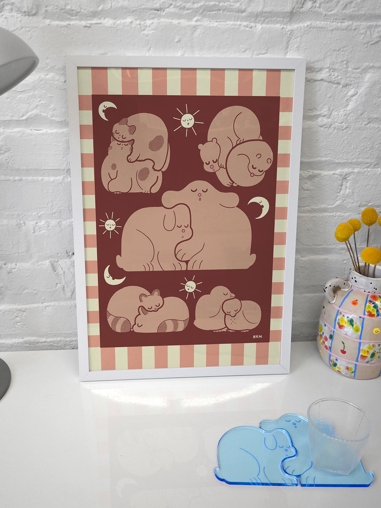 Natali Koromoto "Perfect Nap" Art Print. In 13"x19" or 8.5"x11" in glossy or matte finish