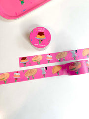 "Food on Parade" Washi Tape design, by Natali Koromoto.