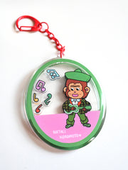 "Rock & Roll Monkey" Keychain. Design by Natali Koromoto Martinez.