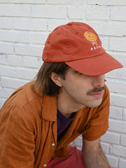 "Arepa" terra-cotta color embroidered cap