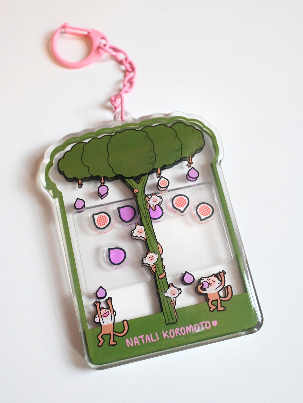 "Fig Feast" Keychain. Design by Natali Koromoto Martinez.