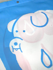Part of the "Wet Dogs" bath collection by illustrator Natali Koromoto. "Wet Dogs" shower curtain.