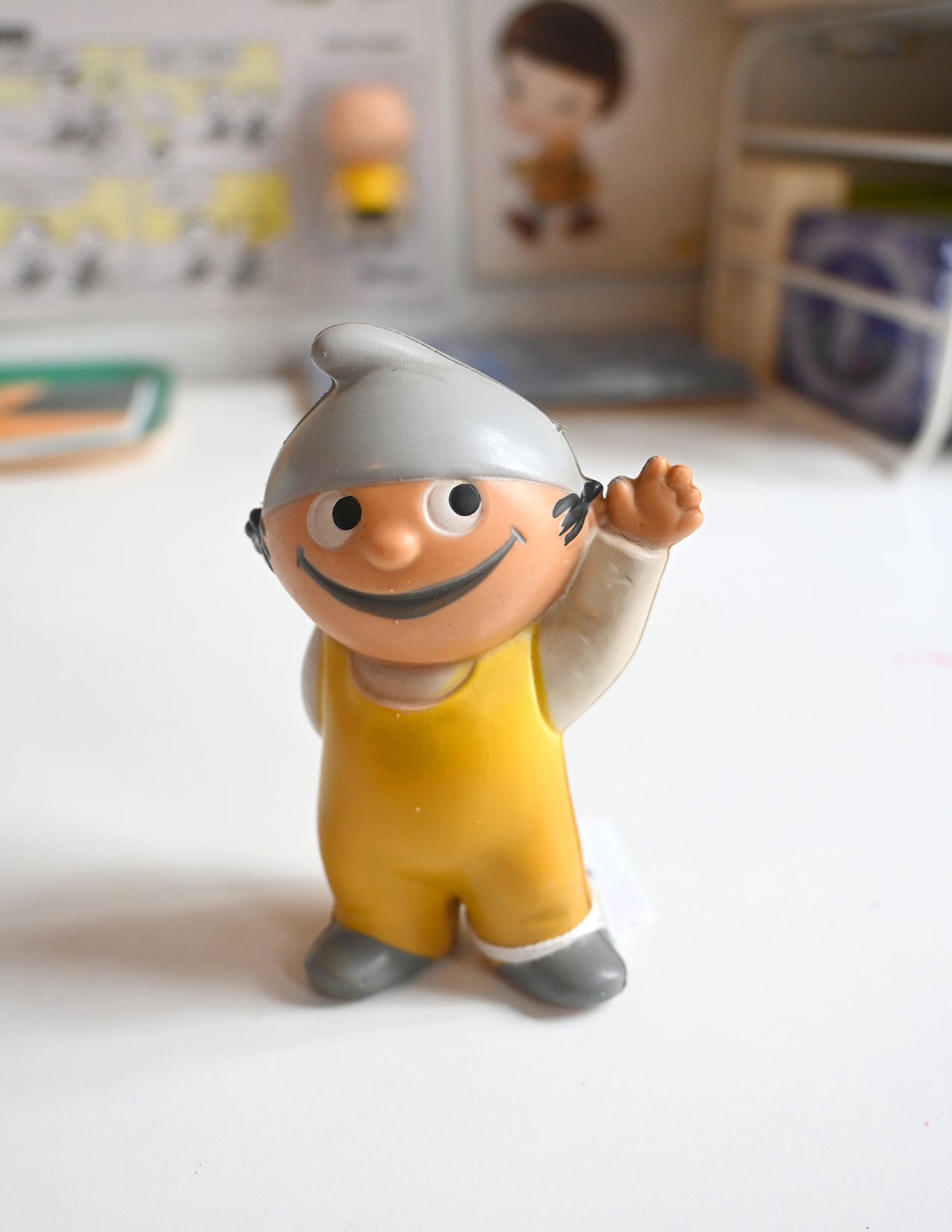 70’s Mainzelmannchen ドイツ ビンテージ ソフビTOY 3個 Mainzelmanchen 