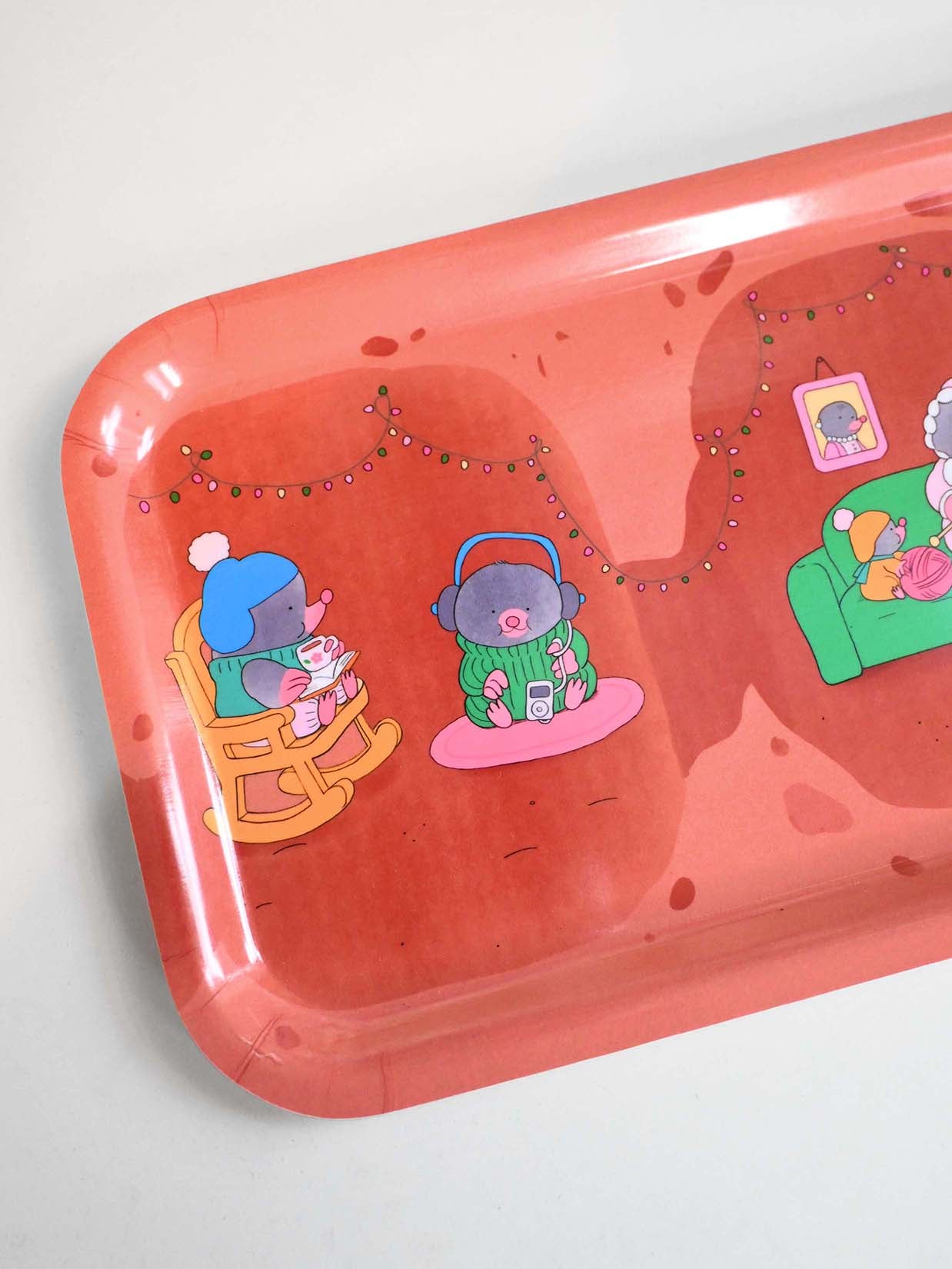 "Mole-idays" Catch-all tray. Designed by Natali Koromoto. Made in Sweden from FSC-certified Birch veneer.