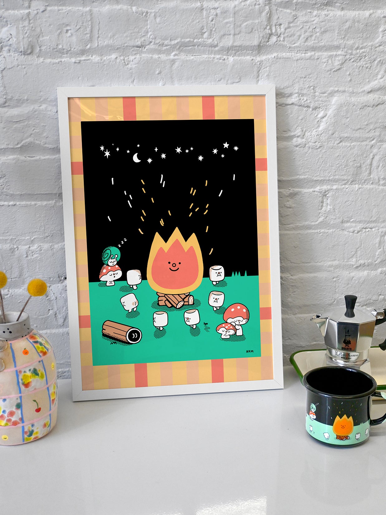 "Campfire" Art Print by Natali Koromoto