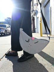 "Moonshine" Crescent Bag. Natali Koromoto design NYC