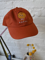 "Arepa" terra-cotta color embroidered cap