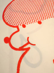 Part of the "Wet Dogs" bath collection by illustrator Natali Koromoto. "Wet Dogs" shower curtain.