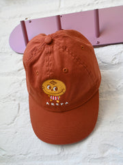 "Arepa" terra-cotta color embroidered cap