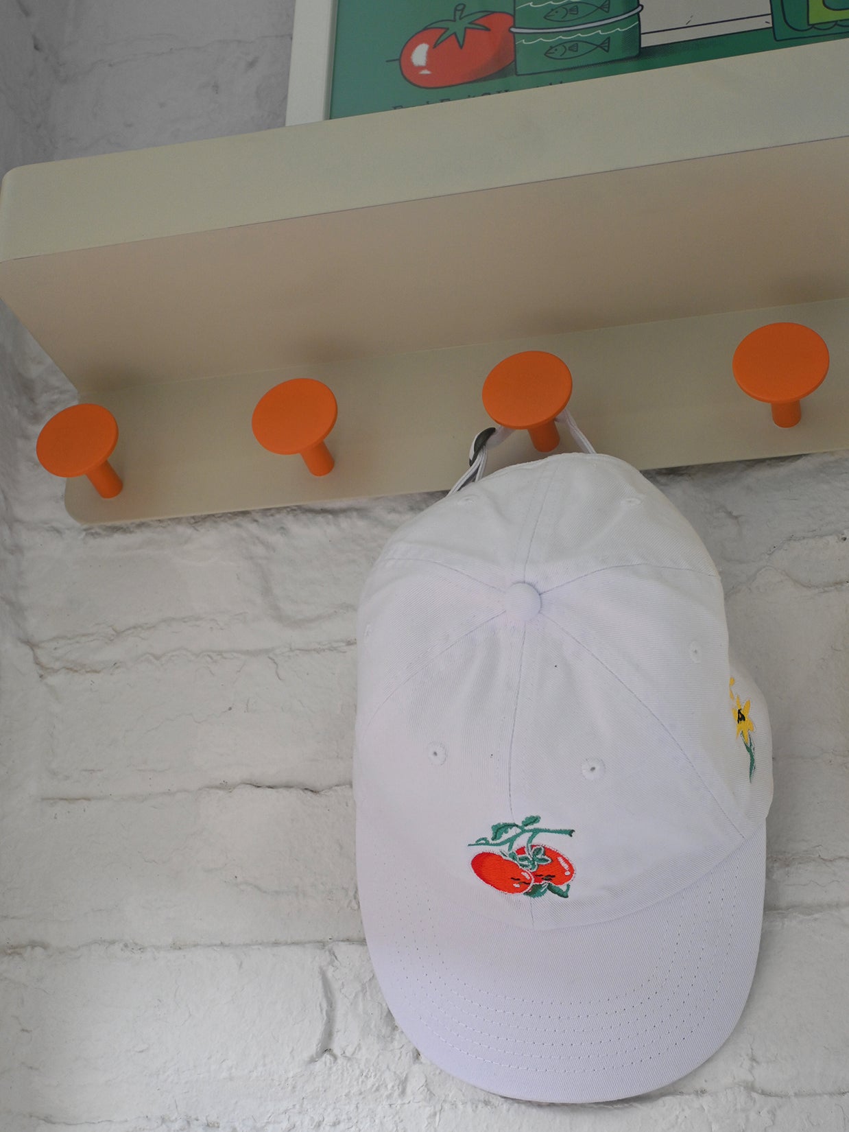 "You say Tomato, I say Tomate" hat design by Natali Koromoto.