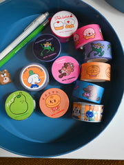Nine Washi Tape designs, by Natali Koromoto.