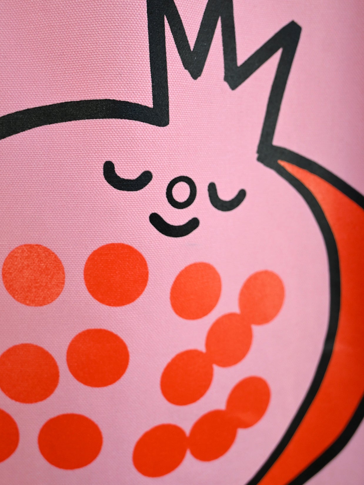 Fruit Stand "Pomegranate" screen printed tote bag - Design by Natali Koromoto
