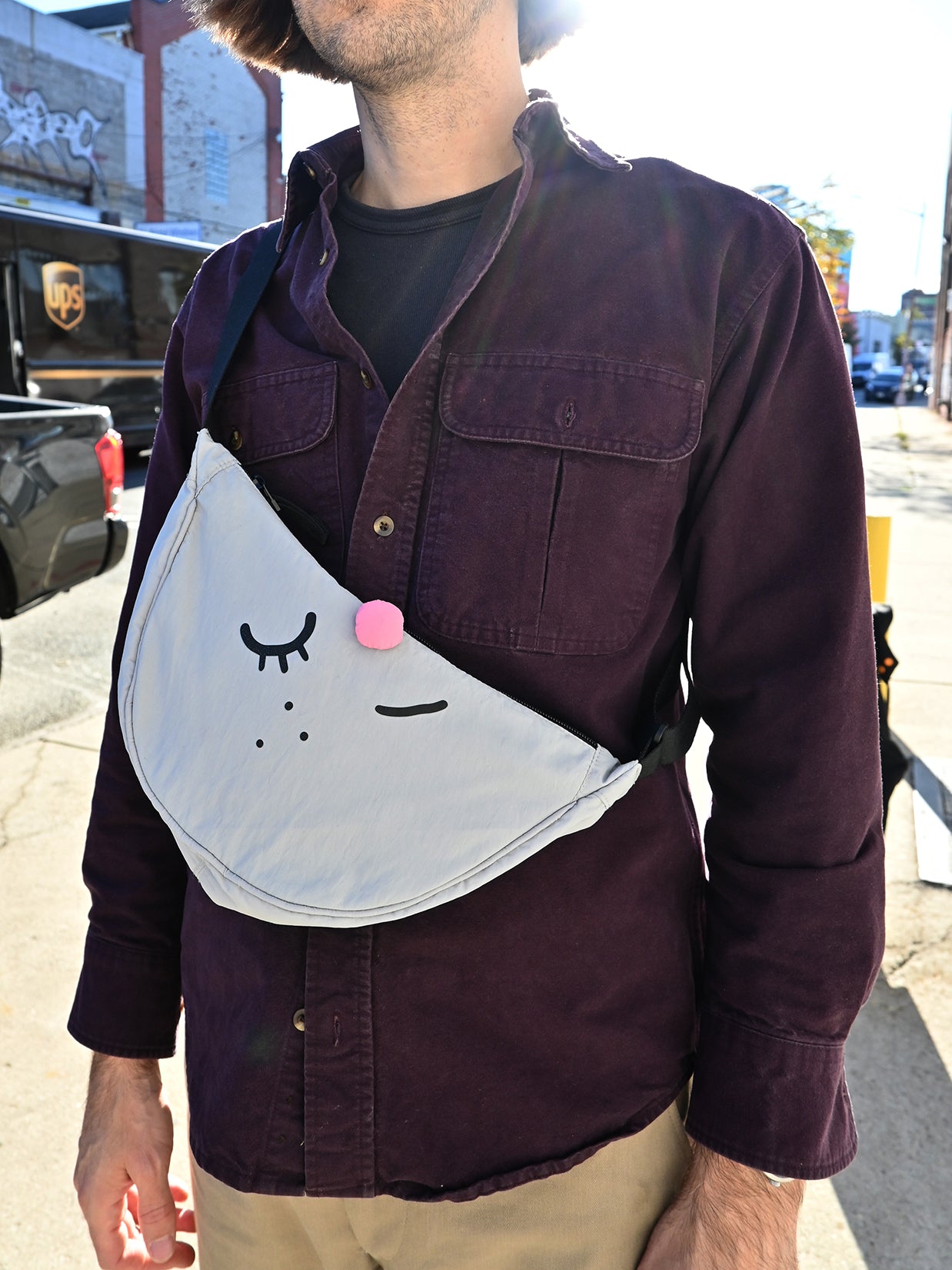 "Moonshine" Crescent Bag. Natali Koromoto design NYC