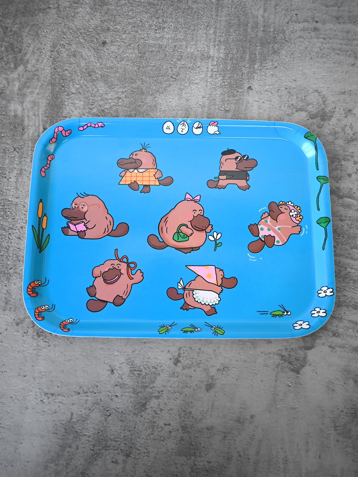 "Pleasantly Platypus" Catch-all tray. Design by Natalí Koromoto Martínez.