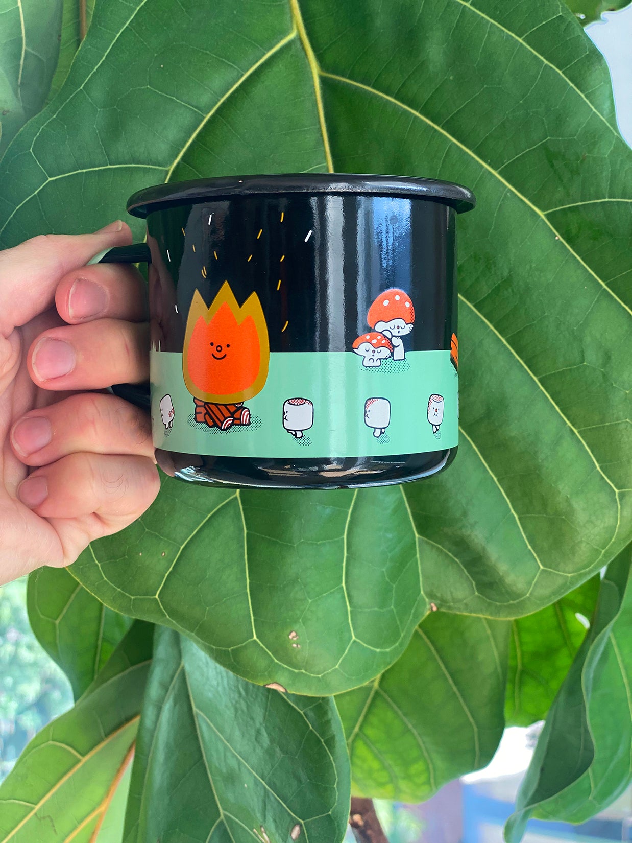 Natali Koromoto "Campfire" Enamel mug