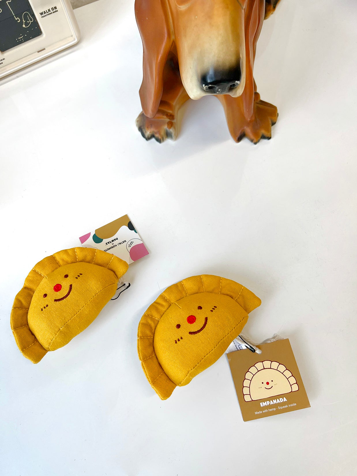 Natali Koromoto x Pawtas brand "Empanada" Squeaky Pet Toy