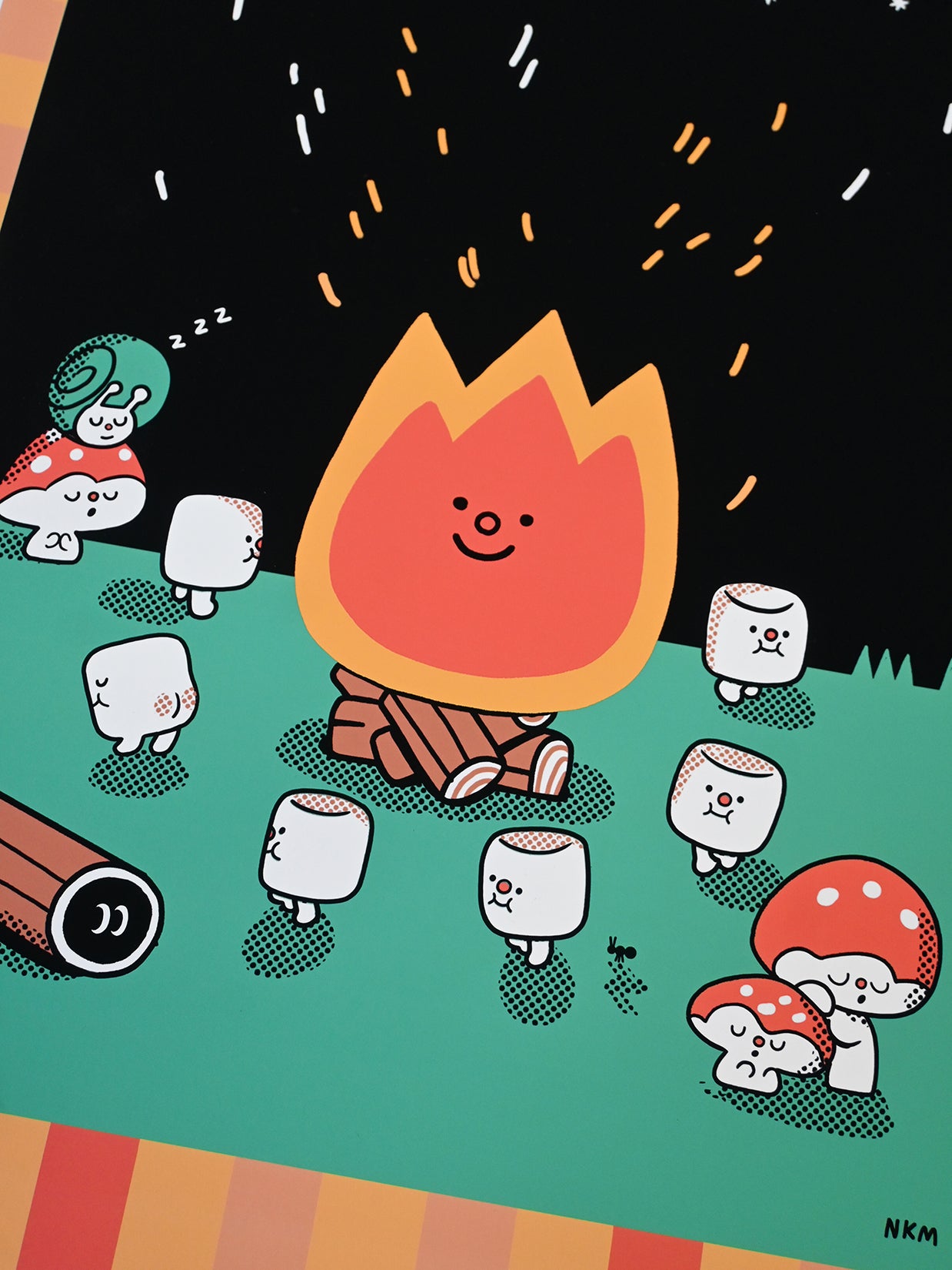 "Campfire" Art Print by Natali Koromoto