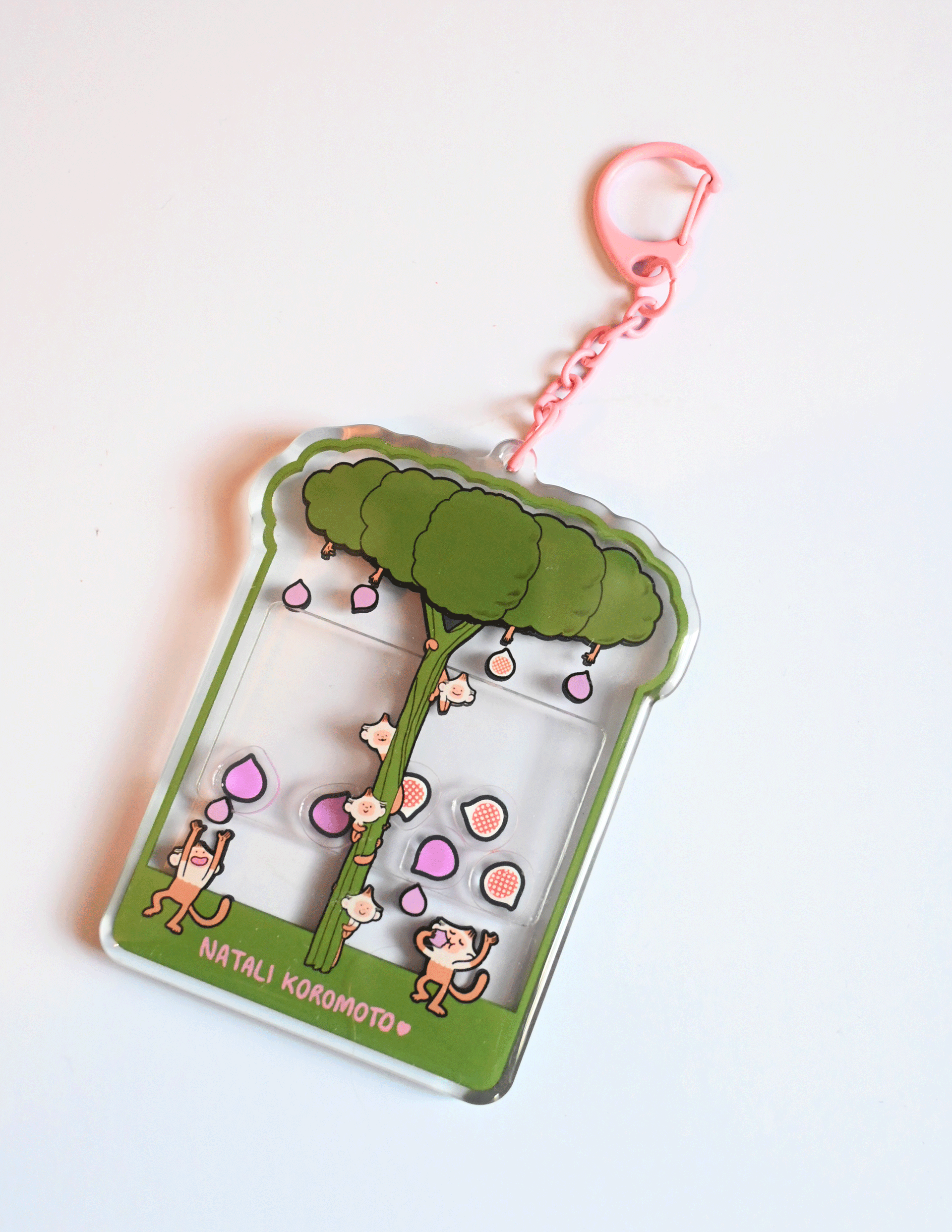 "Fig Feast" Keychain. Design by Natali Koromoto Martinez.