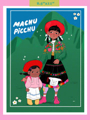 "Machu Picchu" Art Print. Illustration by Natali Koromoto.