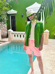HO HOS HOLE IN THE WALL brand  "Ants on Your Pants" Shorts. Pink Lemonade colorway