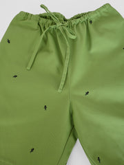 HO HOS HOLE IN THE WALL brand "Ants on Your Pants" Shorts. Design by Natali Koromoto. Avocado colorway