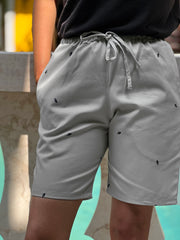 HO HOS HOLE IN THE WALL brand  "Ants on Your Pants" Shorts. Pearl Grey colorway