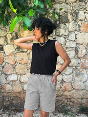 HO HOS HOLE IN THE WALL brand  "Ants on Your Pants" Shorts. Pearl Grey colorway