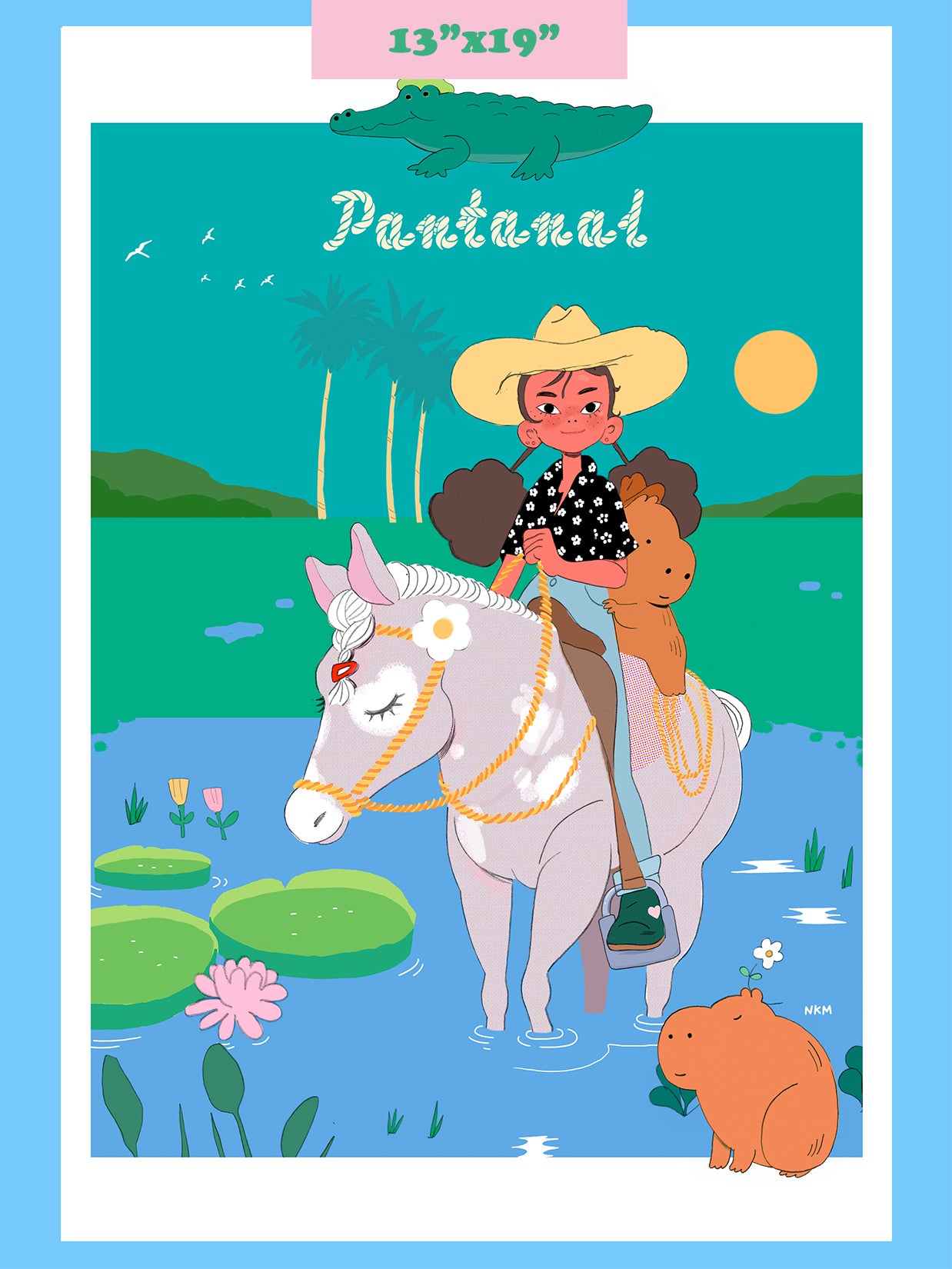 "Pantanal" Art Print. Illustration by Natali Koromoto.
