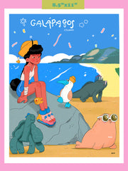 "Galapagos Islands" Art Print. Illustration by Natali Koromoto.