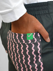 HO HOS HOLE IN THE WALL brand "Pockets Full of Worms" Shorts. Design by Natali Koromoto.