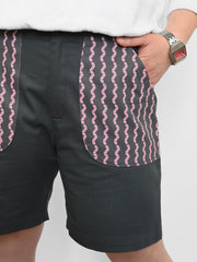 HO HOS HOLE IN THE WALL brand "Pockets Full of Worms" Shorts. Design by Natali Koromoto.