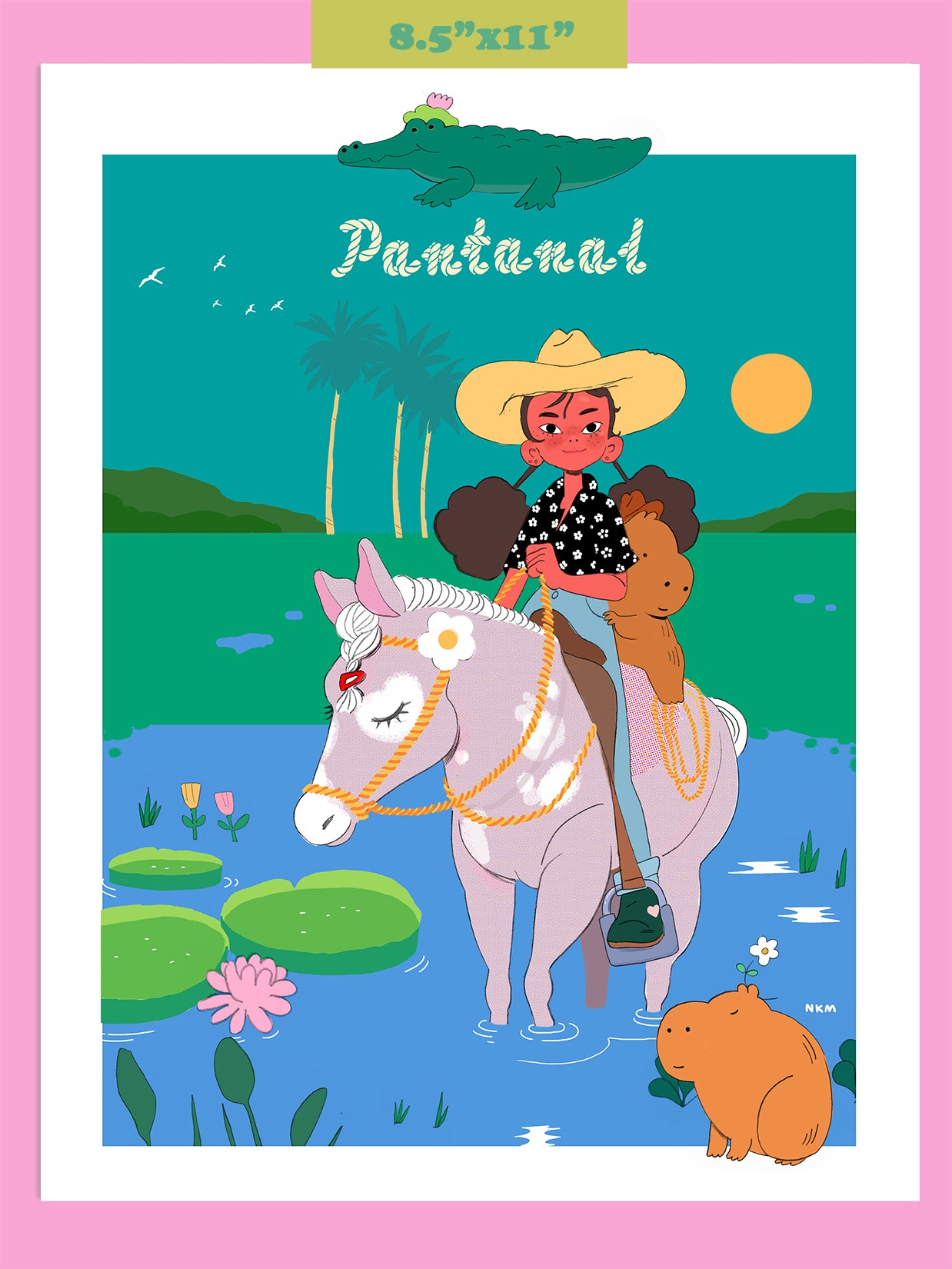 "Pantanal" Art Print. Illustration by Natali Koromoto.