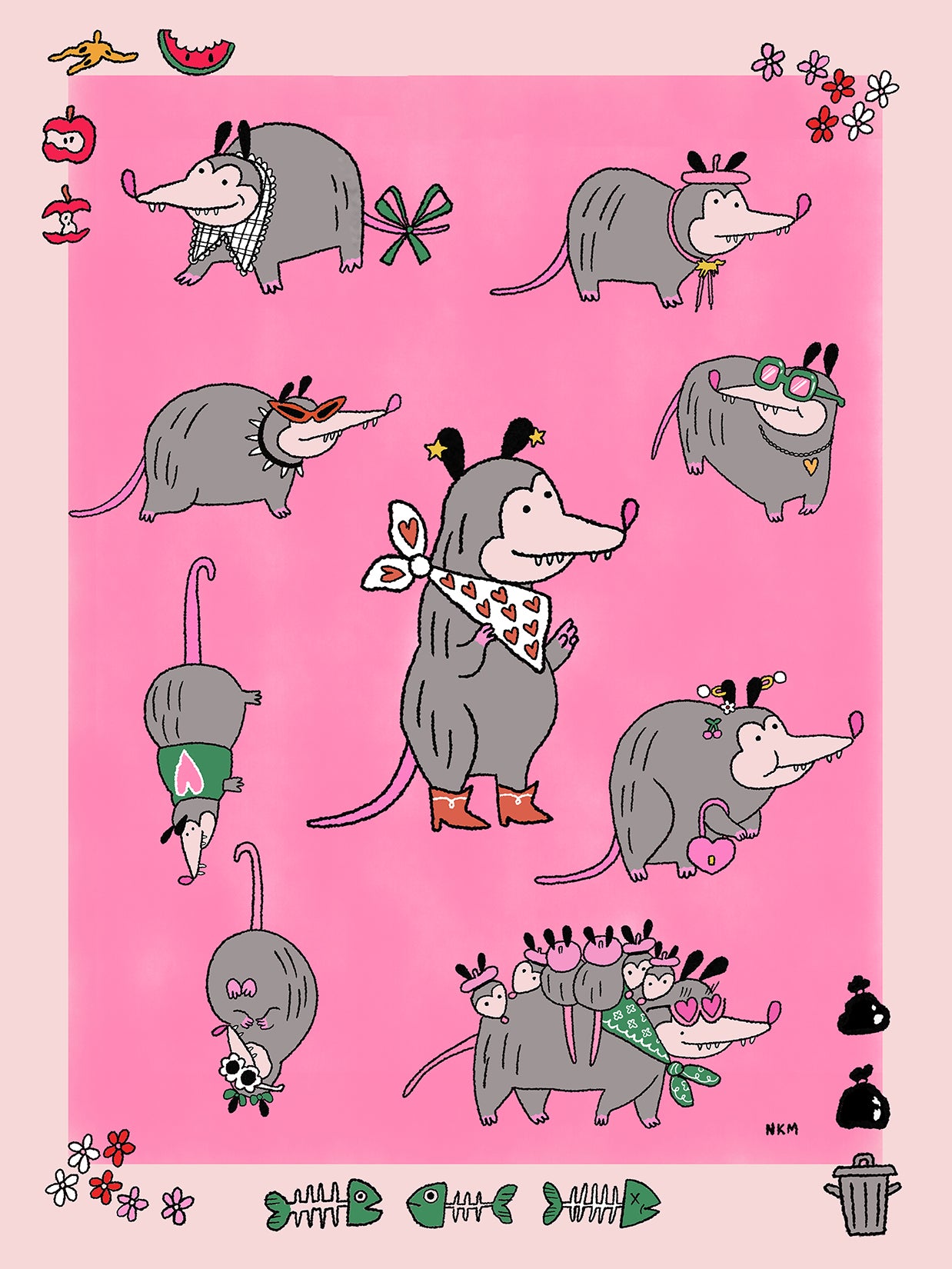 Impresión artística "maravillosamente marsupial"