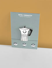 Natali Koromoto design "Espresso Time" (Enamel Pin)