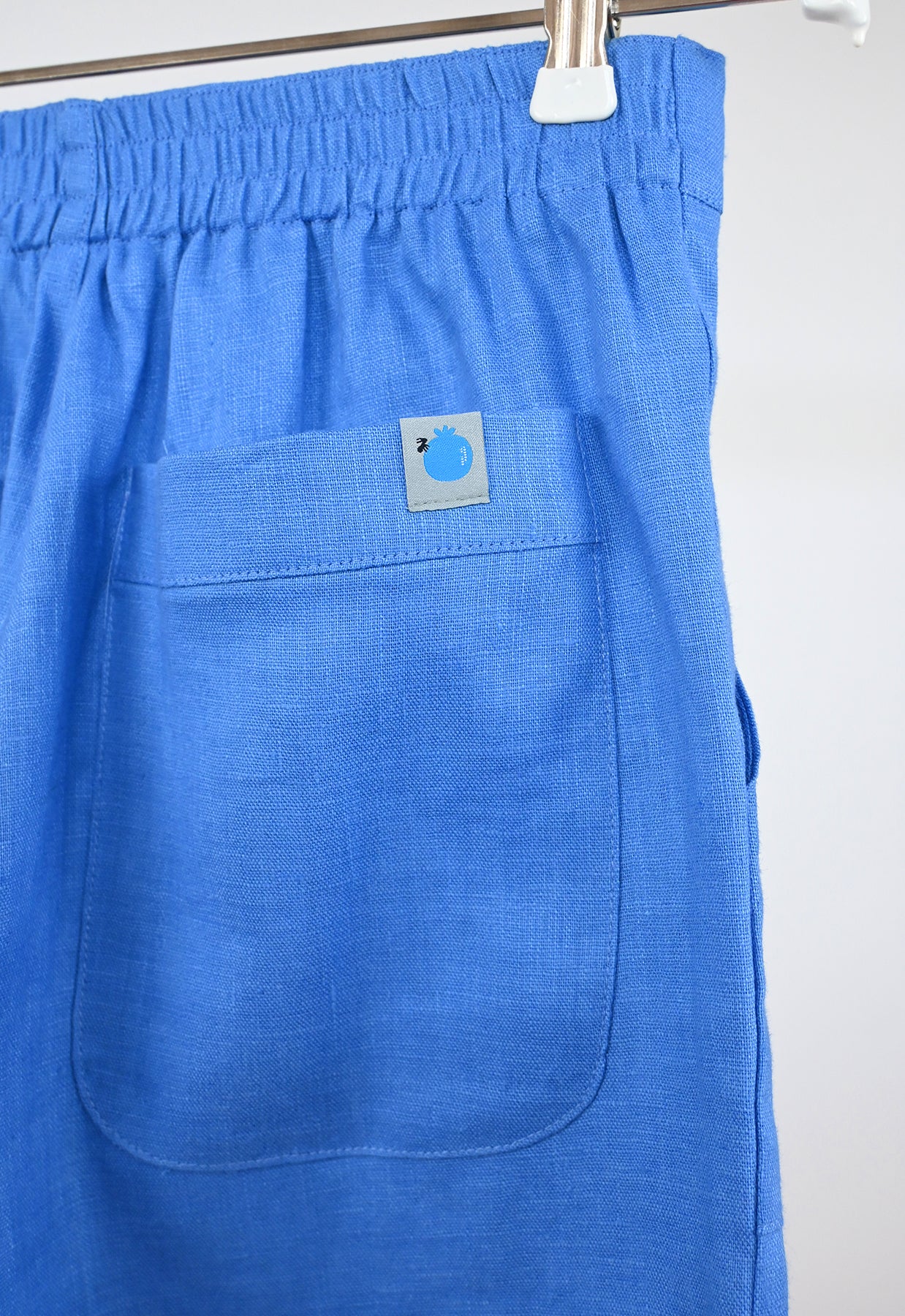 "Tutti-Frutti" Linen Shorts - Blueberry