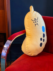 "Bad-nana" throw pillow. Design by Natali Koromoto Martinez.