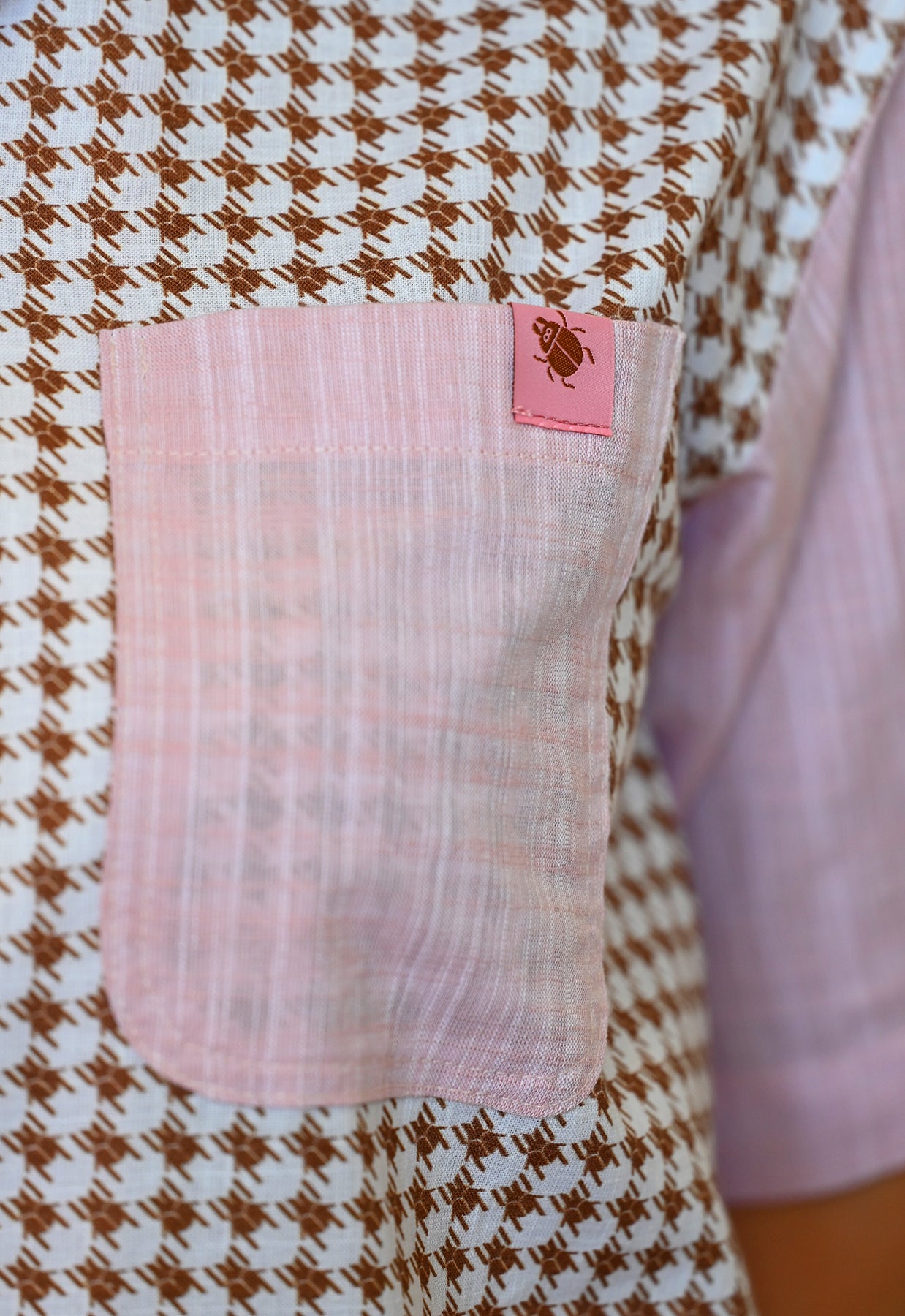 "Beetletooth" Shirt - Dusty Pink Cotton