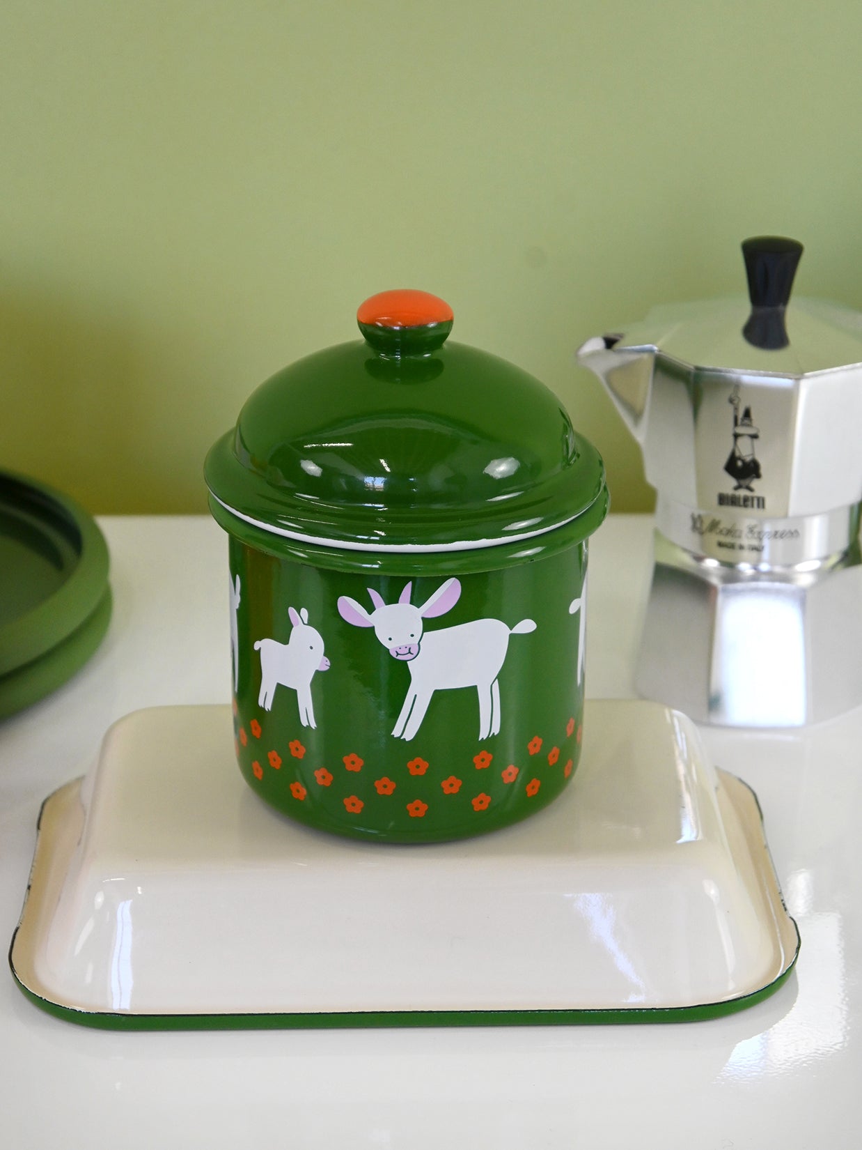 "GOAT" Enamel container by Natali Koromoto