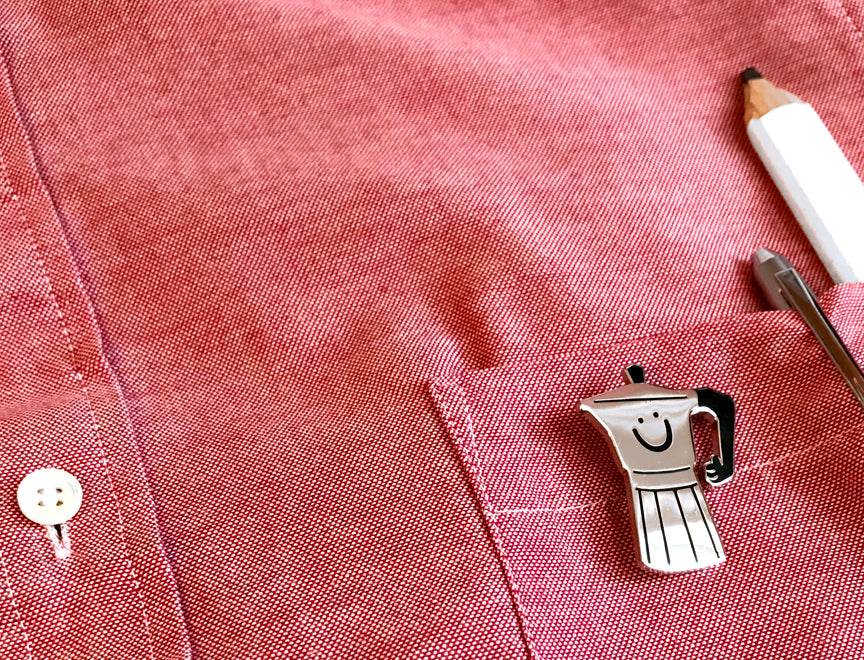 Natali Koromoto design "Espresso Time" (Enamel Pin)