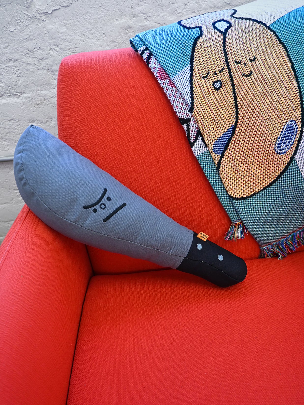 "MACHETE" Throw pilllow. Design by Natali Koromoto Martinez.