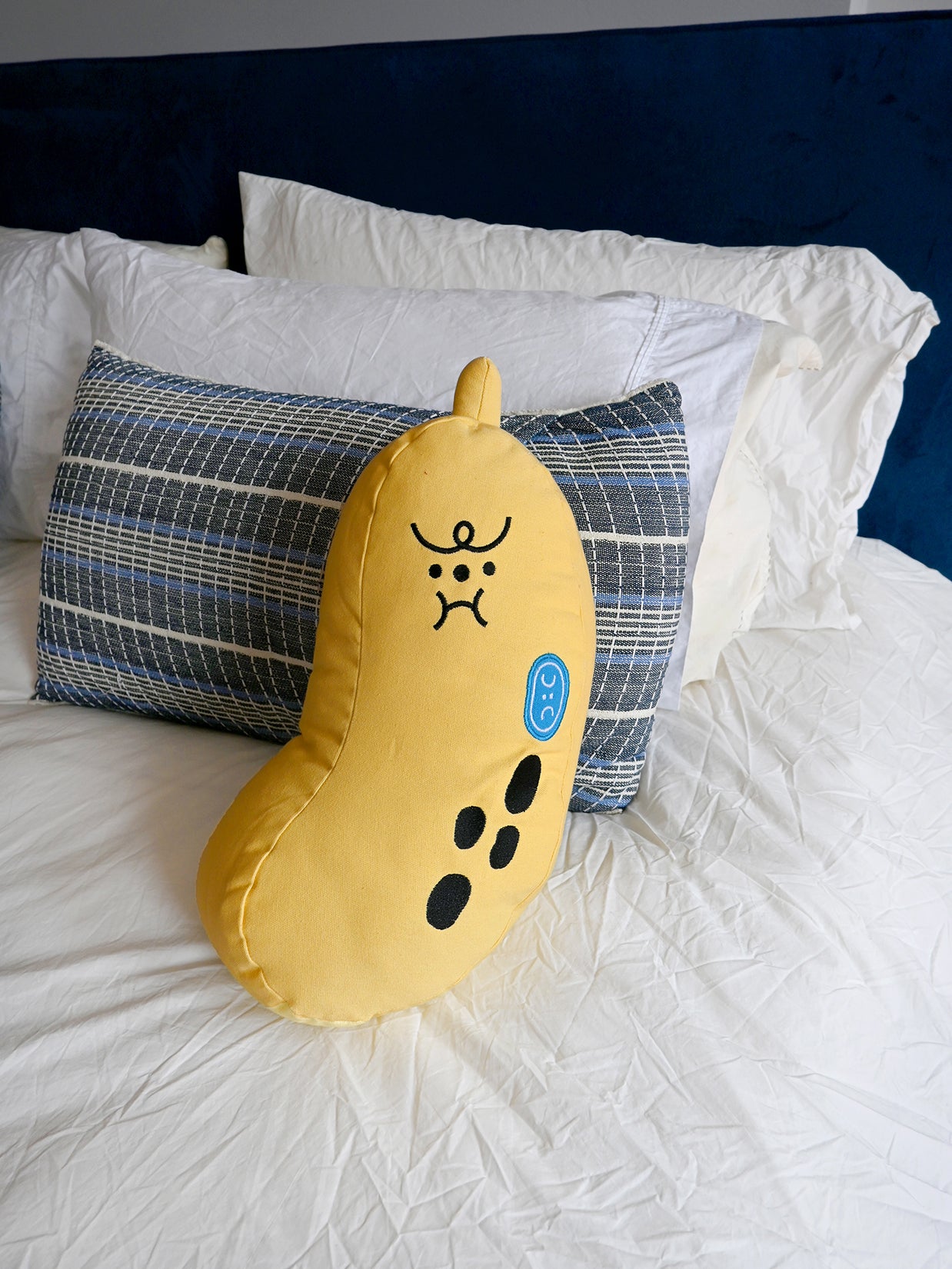 "Bad-nana" throw pillow. Design by Natali Koromoto Martinez.