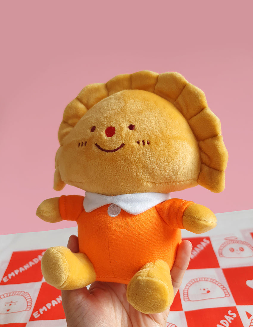 "Empanada" 7" Plush. Design by Natalí Koromoto Martínez.