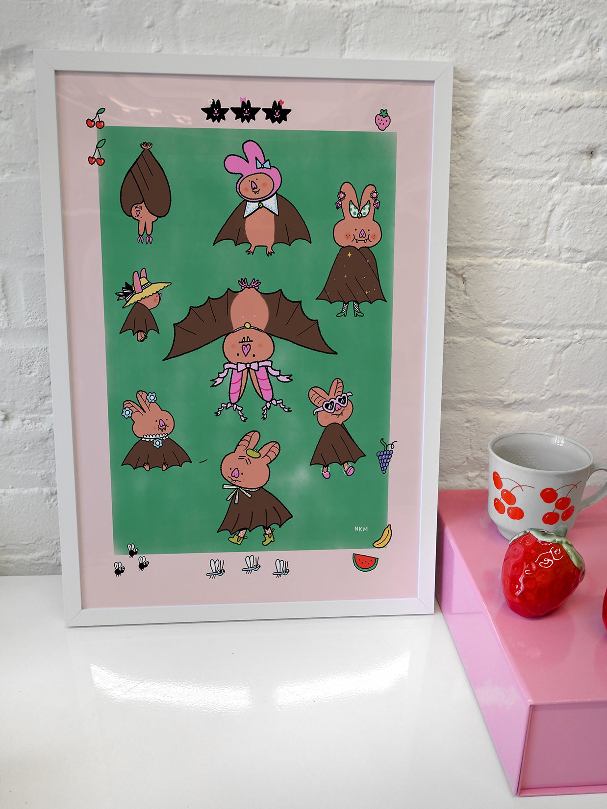 "Brilliantly Batty" Art Print
