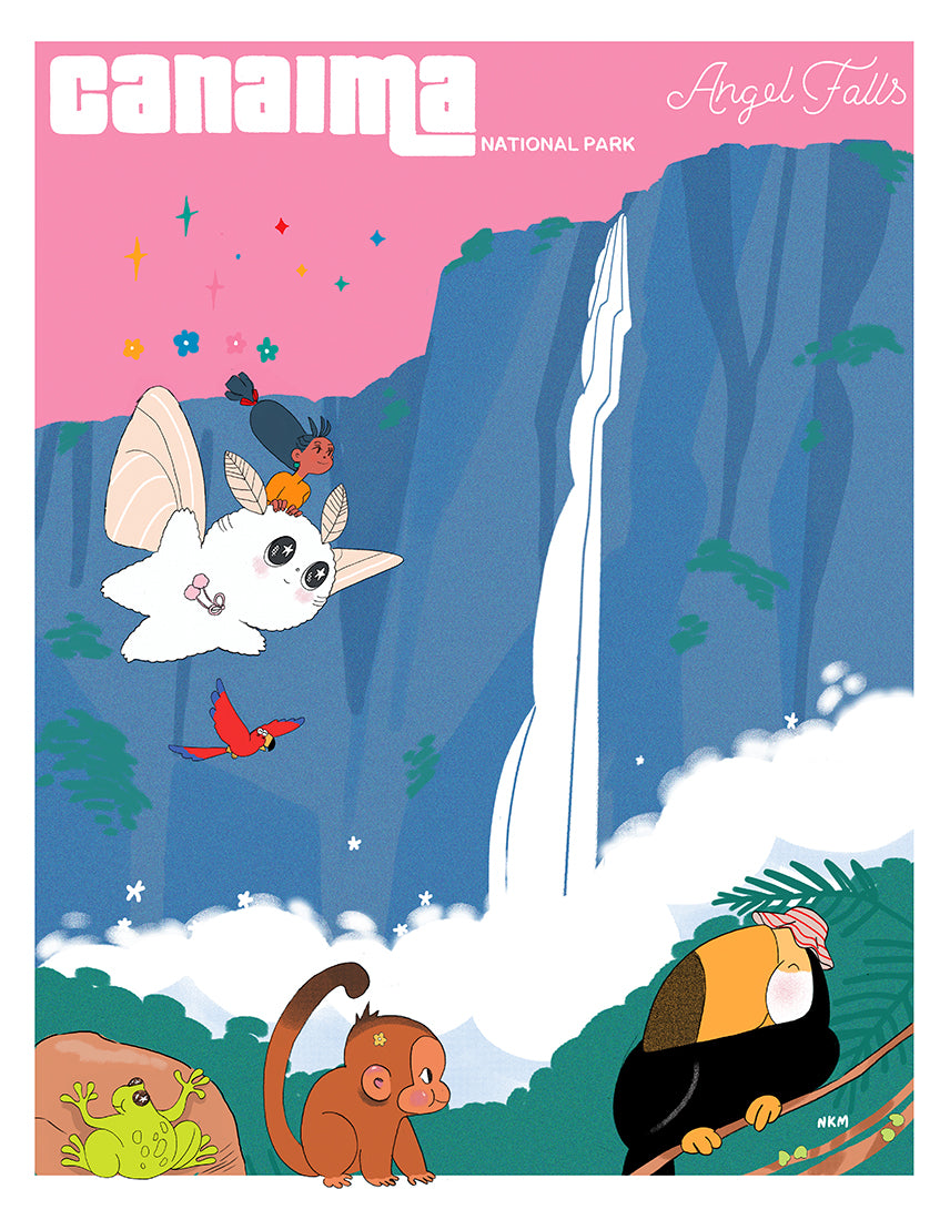 "Canaima"  Art Print. Illustration by Natali Koromoto.