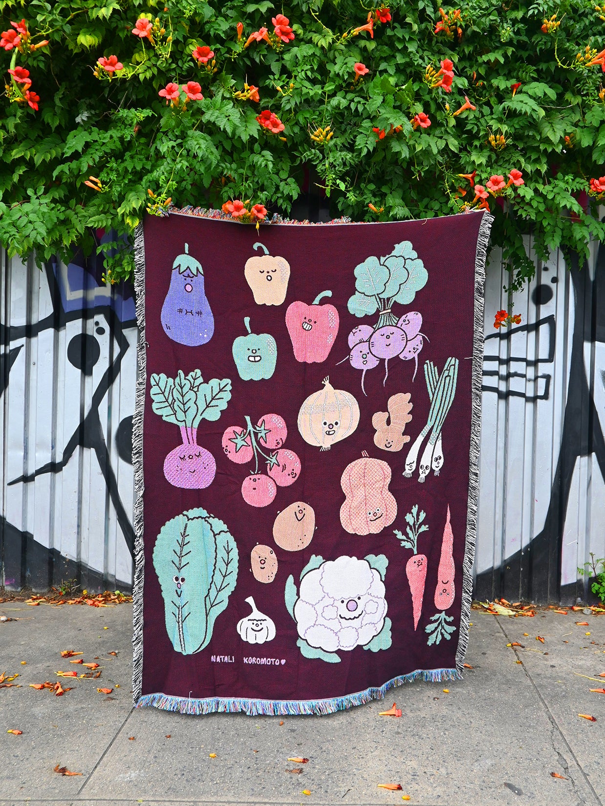 "Garden Party" Throw blanket