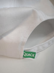 "QUACK/DUCK" Cap design by Natali Koromoto. Made by Ho Hos Hole in The Wall. 100% cotton. Made in NYC.